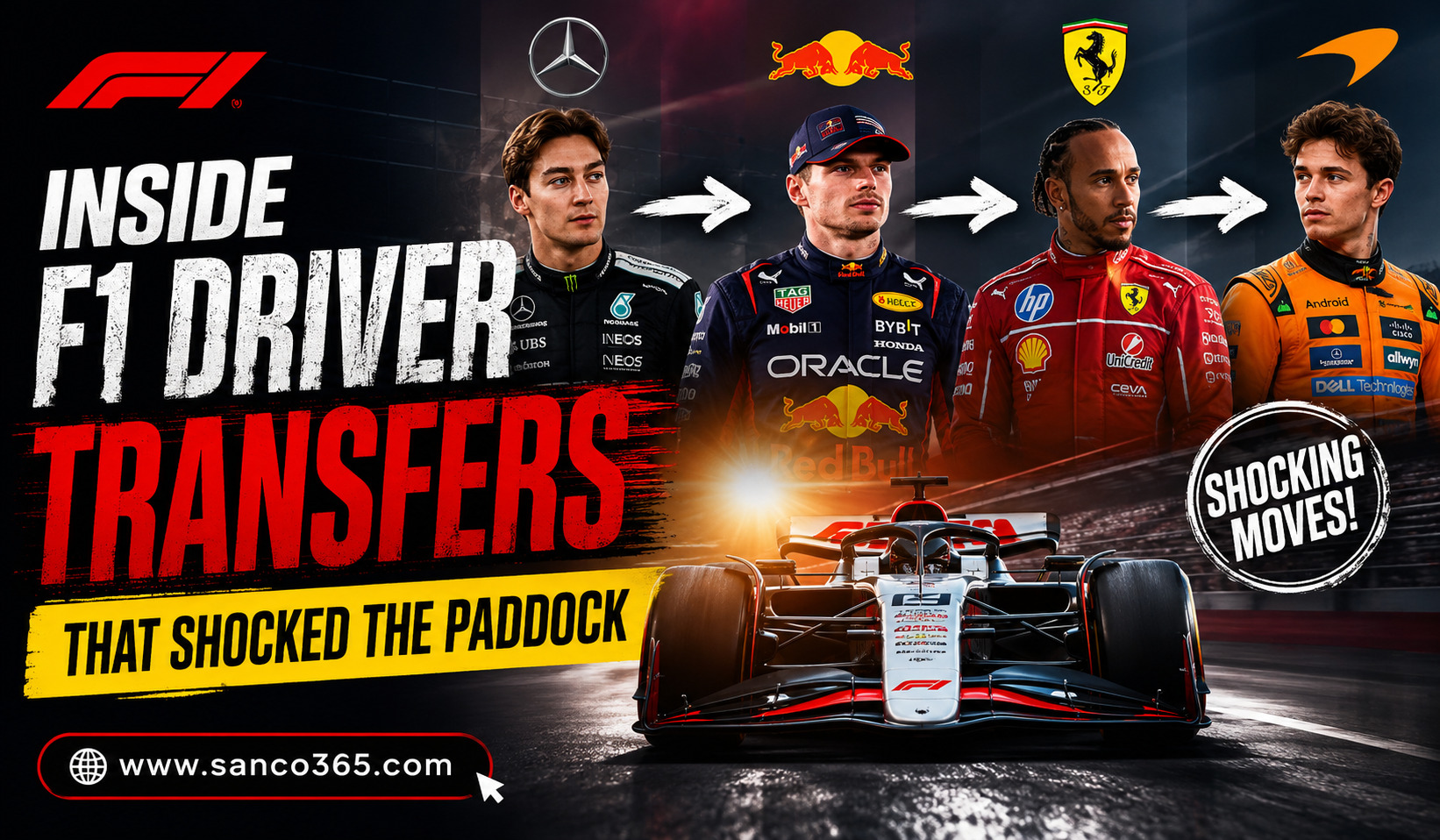 Inside F1 Driver Transfers That Shocked the Paddock