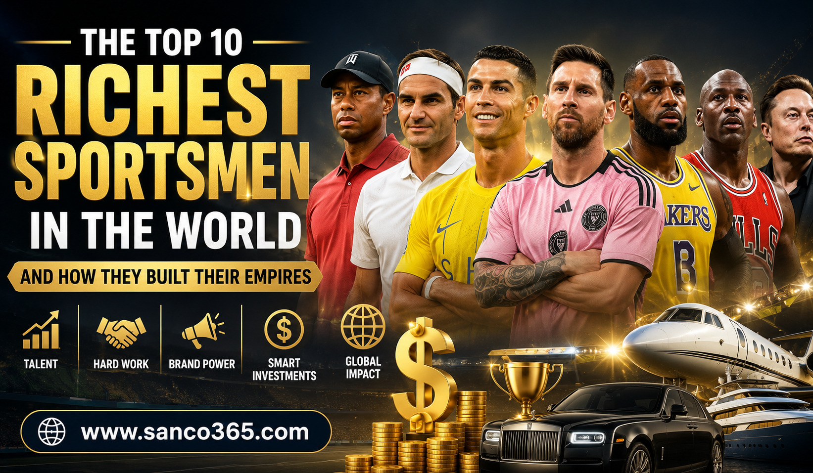 The Top 10 Richest Sportsmen in the World and How They Built Their Empires