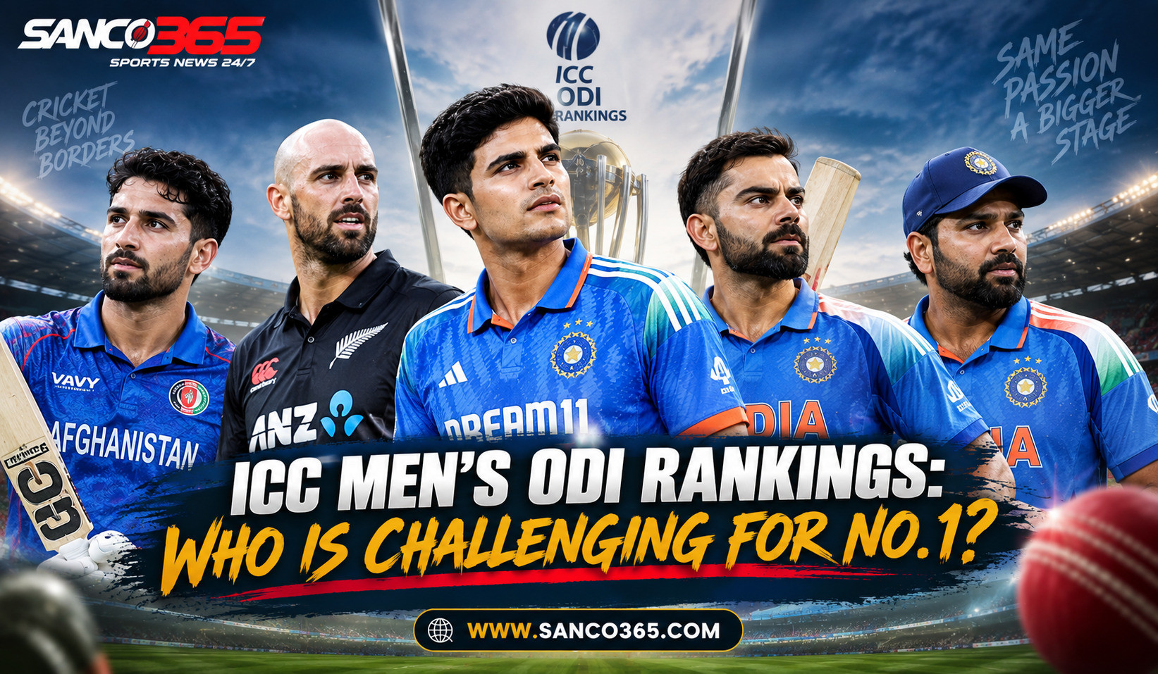 ICC Men’s ODI Rankings: Who Is Challenging for No.1?
