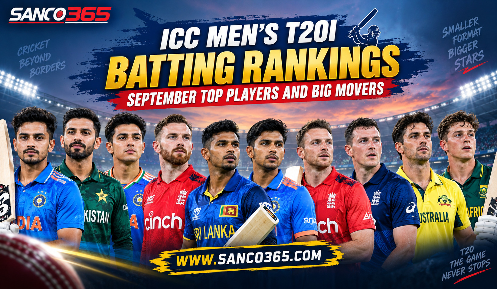 ICC Men’s T20I Batting Rankings: September Top Players and Big Movers