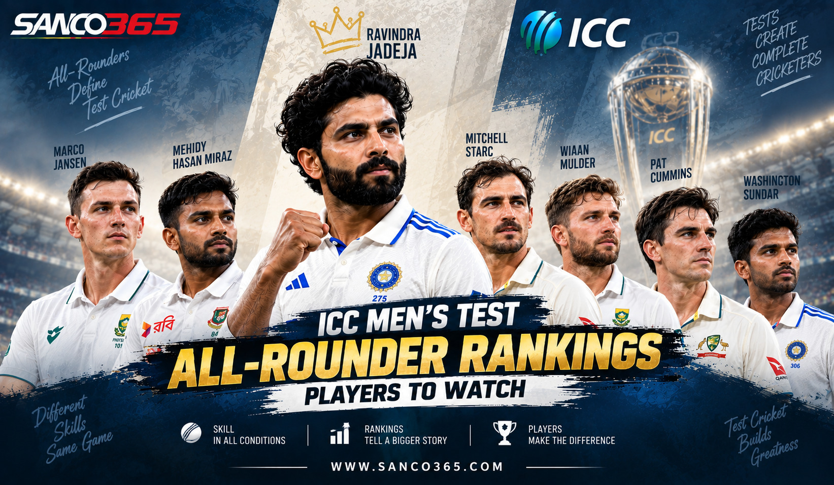 ICC Men’s Test All-Rounder Rankings: Players to Watch